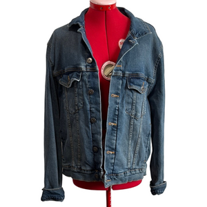 Joseph Abboud Blue Denim Jean Jacket Timeless Style